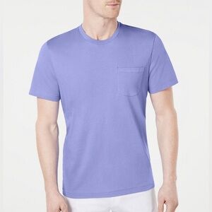 Club Room Men's Lavender Short Sleeve Tee